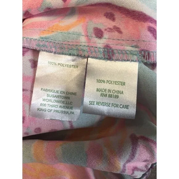 NWT Lilly Pulitzer Esmeray Midi 2PC Set Puff Sleeve Surf Blue Bonita Blooms Sz L - Picture 12 of 16